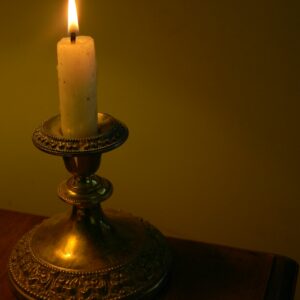 Minimalist Brass Candlestick Holder