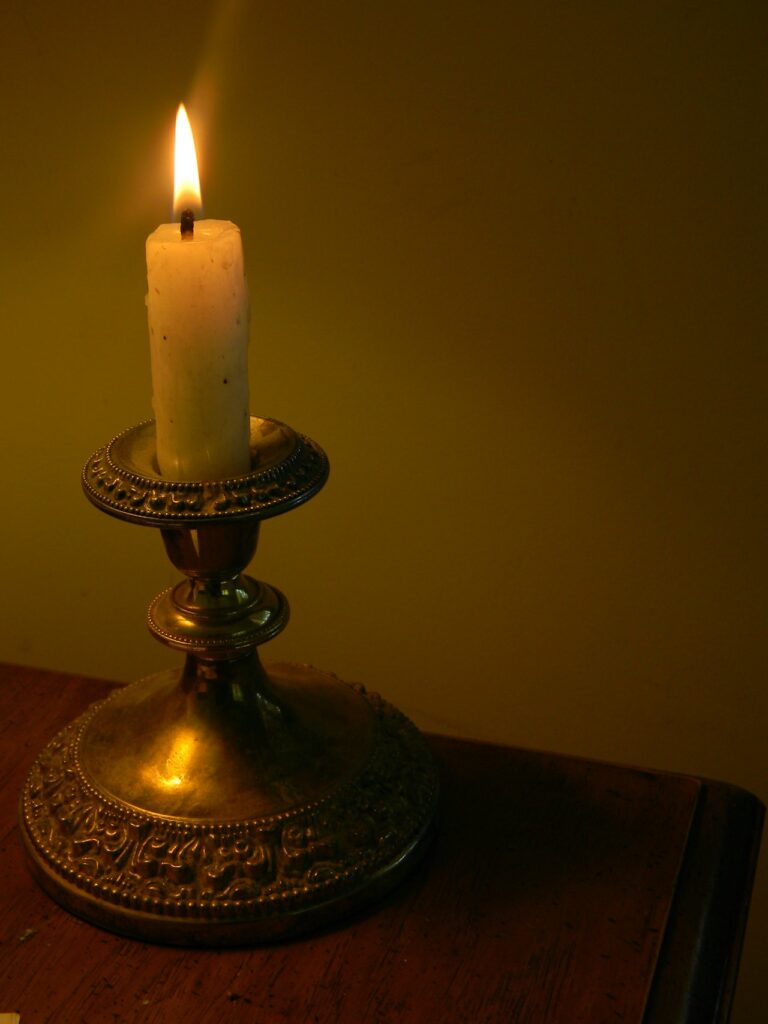 Minimalist Brass Candlestick Holder
